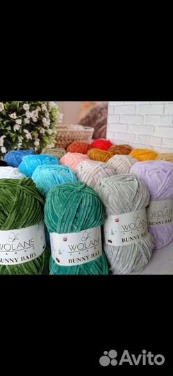 Плюшевая пряжа Wolans banny baby