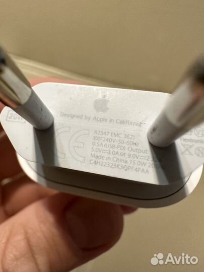 Блок быстрой зарядки iPhone оригинал