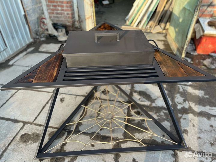 Мангал loft с крышкой