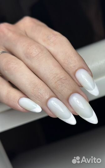 Маникюр гель лак наращивание