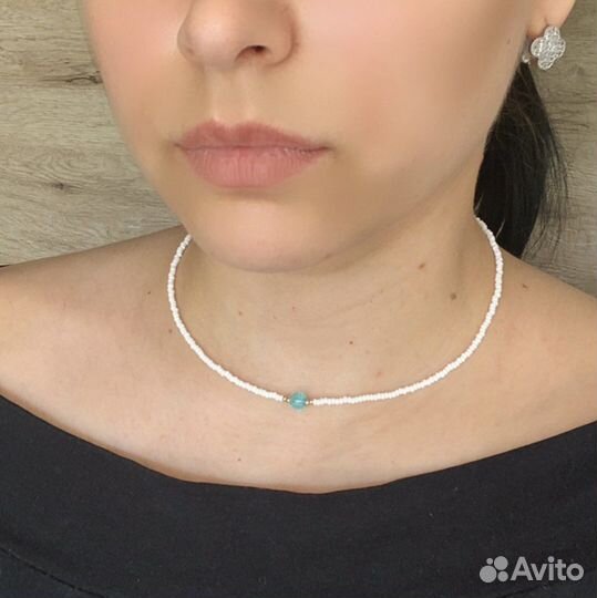 Чокер из бисера