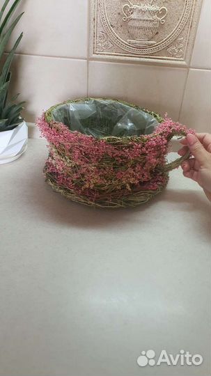 Чашка цветочная д/цв.комп