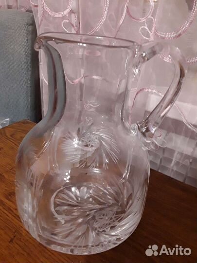 Хрустальный кувшин ссср,тарелки разные