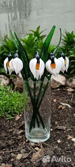 Цветы из стекла