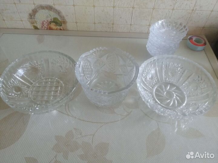 Ваза для фруктов и салатники СССР