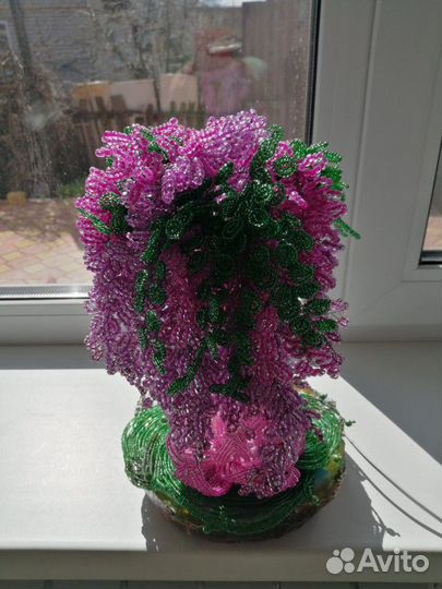 Ночник ручной работы, из бисера