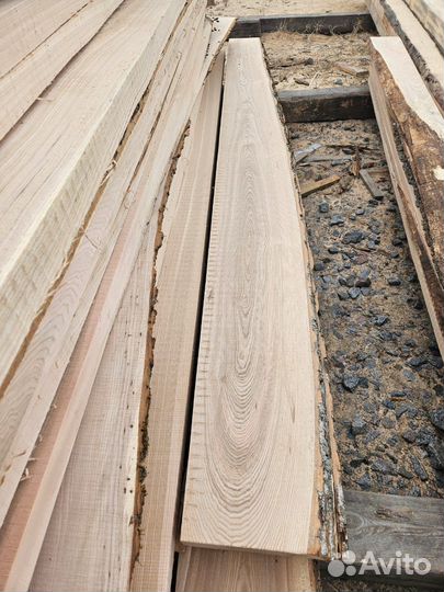 Доска Необрезная Сухая Ясень Дуб