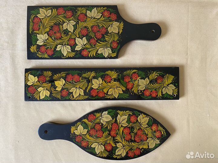 Набор досок разделочных скалка ложка толкушка