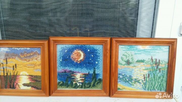 Картина, вышитая крестом