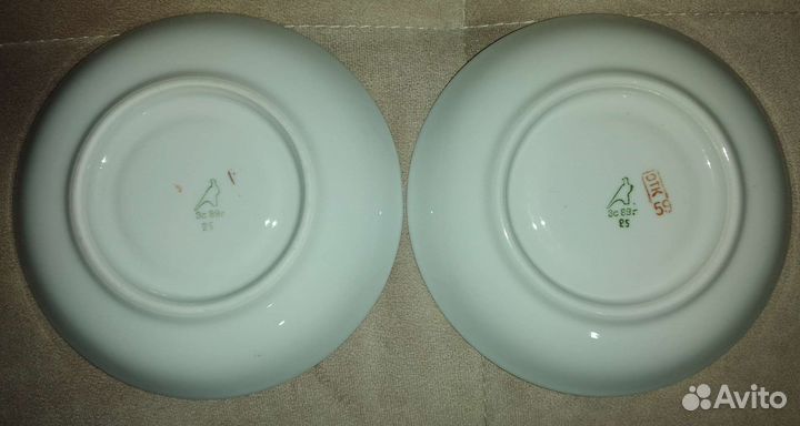 Чайная пара гигант Дулево 1989г