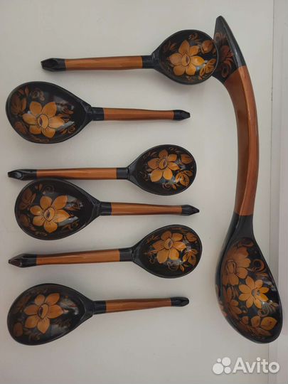 Деревянные ложки хохлома