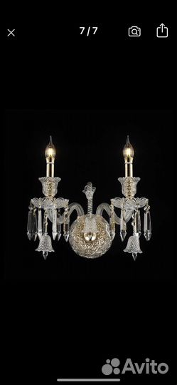 Люстра хрустальная,бра, небольшой светильник