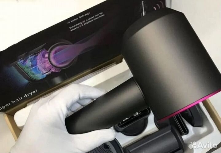 Фен Дайсон с 5 насадками