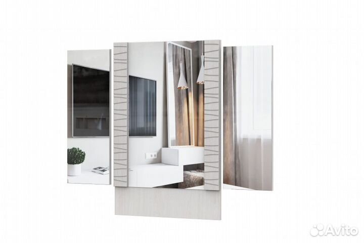 Зеркало (стол туалетный) Серия №4 Ясень Анкор свет