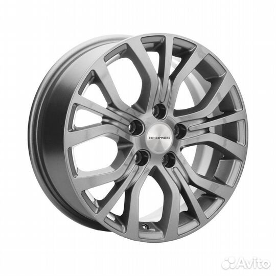 Литые диски 6.5x16 5x114.3 67.1 ET38 khomen KHW 1608 gray