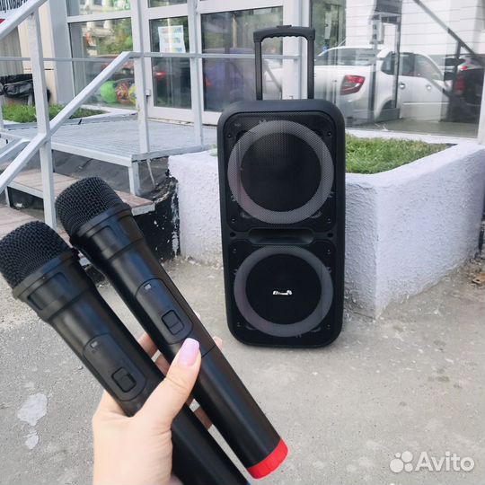 Портативная колонка bluetooth караоке 80вт 20-05