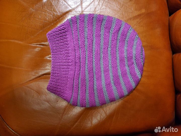 Шапка вязаная 100 шерсть