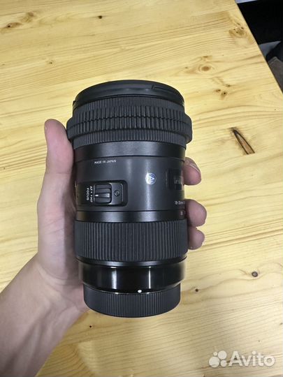 Объектив Sigma 18-35mm f1.8 canon EF