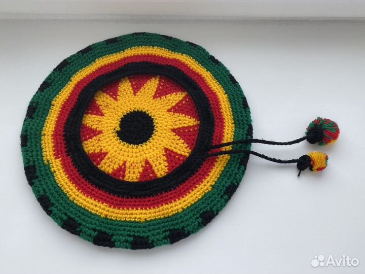 Новая Растаманская шапка из Тайланда(унисекс)new