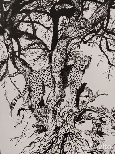 Картина тушью