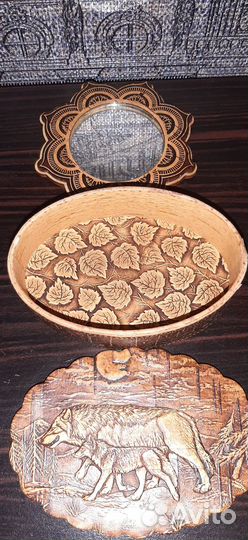 Шкатулка и зеркальце (подарочный комплект)