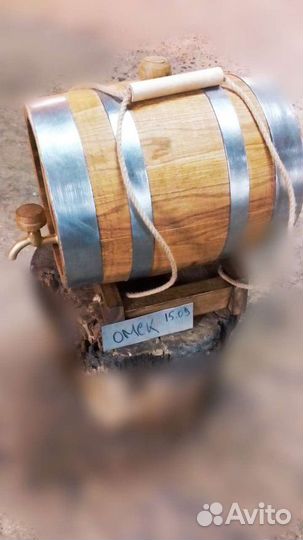 Бочка деревянная