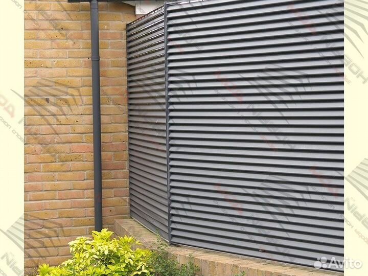 Забор жалюзи еврожалюзи