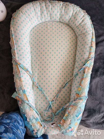 Кокон для новорожденных + одеяло и подушка