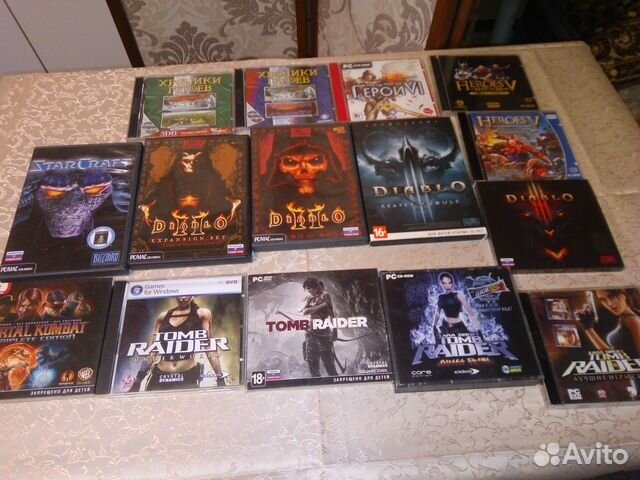 Diablo 2,3, starcraft, Mk, tomb raider, heroes
