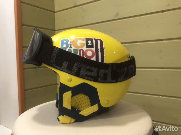 Детский Горнолыжный шлем с очками wedze