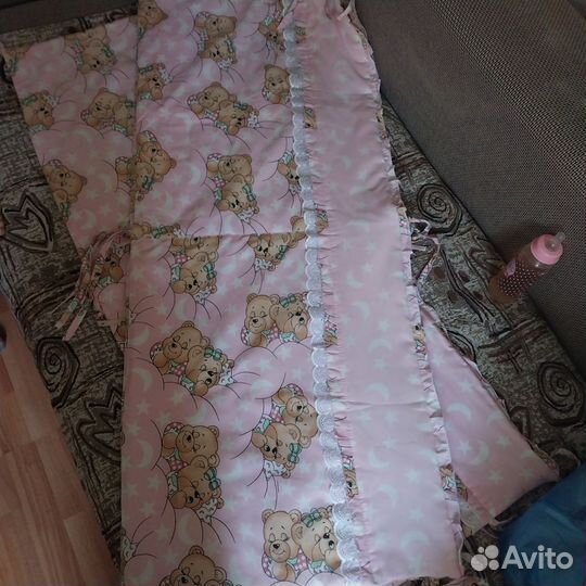 Бортики и балдахин в кроватку