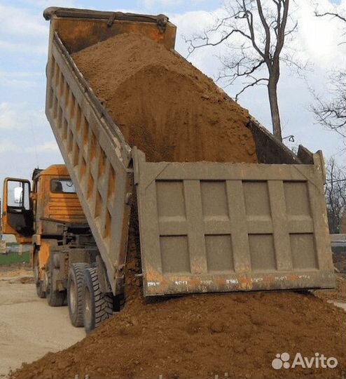 Песок строительный в наличии с доставкой
