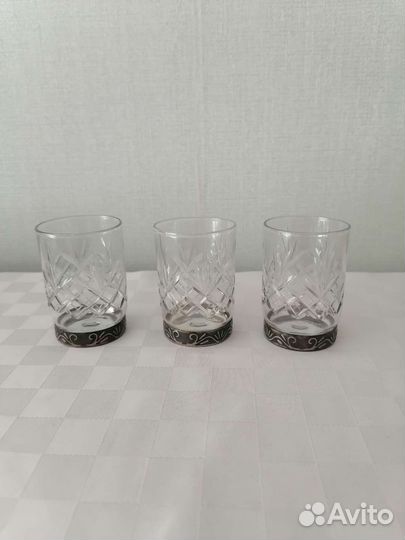 Хрустальные рюмки на ножке СССР