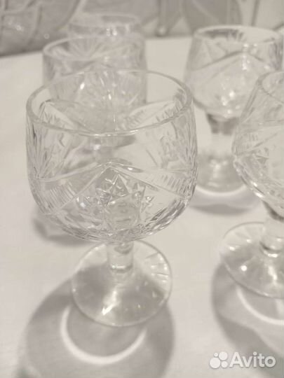 Хрустальные рюмки на ножке СССР