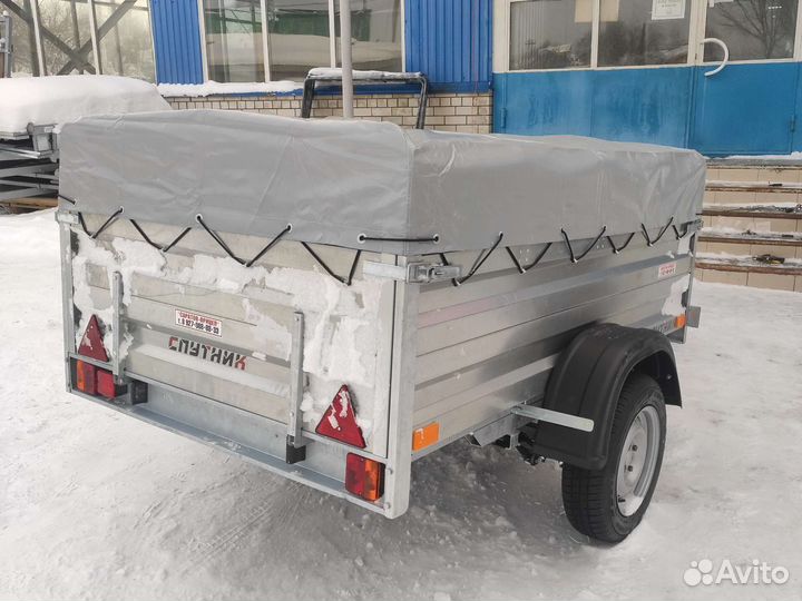 Прицеп Спутник Zn 2013/48 низкий тент