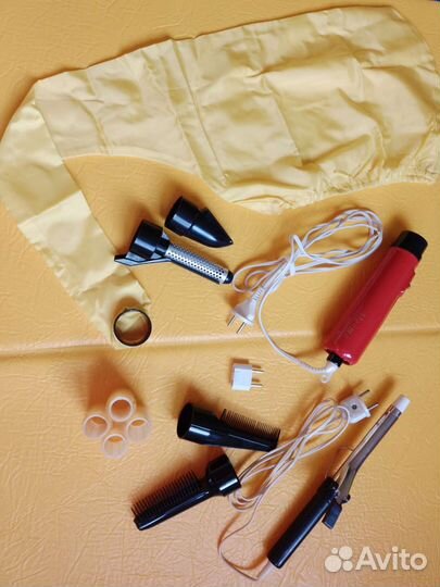 Фен советский Мечта, плойка для завивки волос