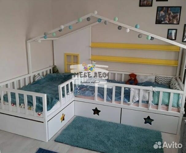 Угловая детская кровать
