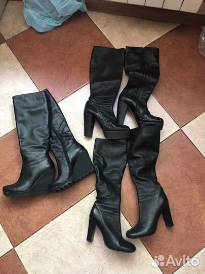 Сапоги женские натуральная кожа