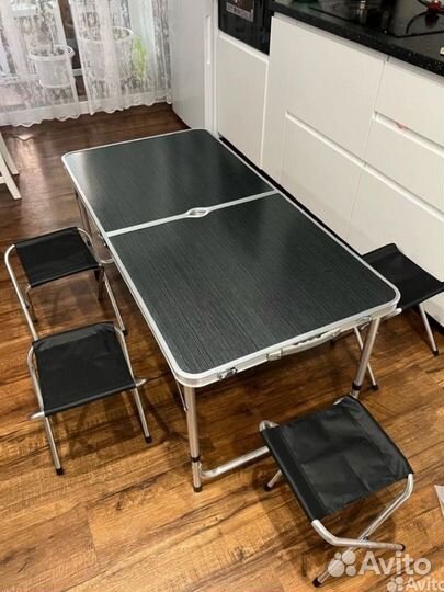 Стол туристический складной + 4 стула