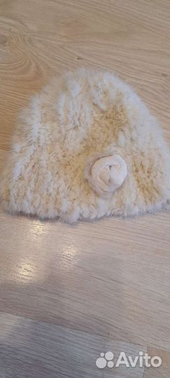 Шапка из норки для девочки