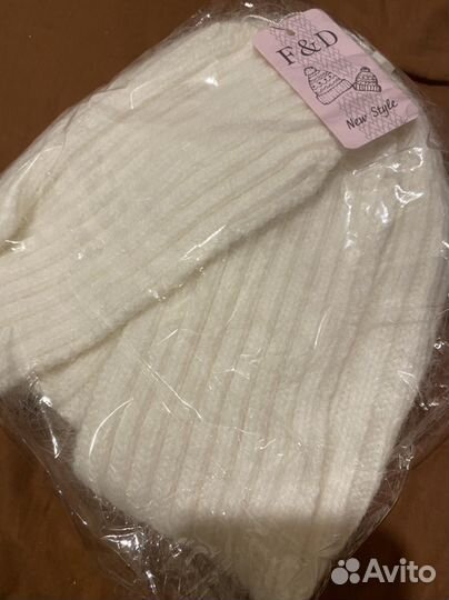 Шапка ушанка ангора