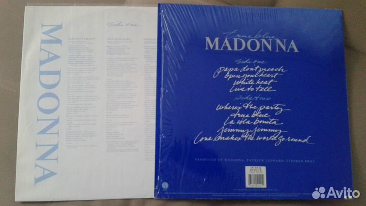 LP Madonna – True Blue, 1986, gema/biem