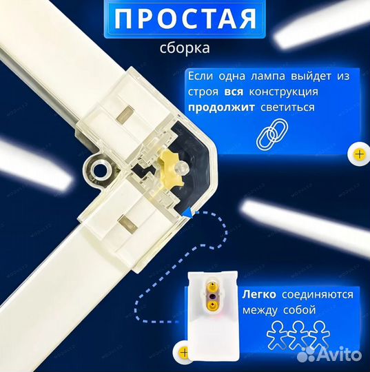 Освещение Соты LED модульное