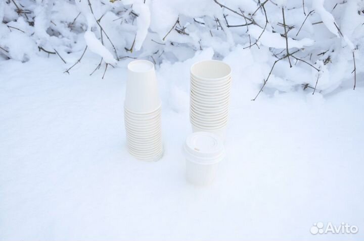 Бумажные стаканчики для чая кофе одноразовые