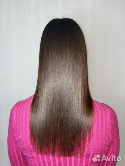 Кератиновое выпрямление волос