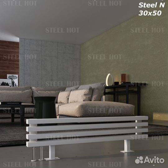 Напольные дизайнерские радиаторы Steel Hot N 30x50