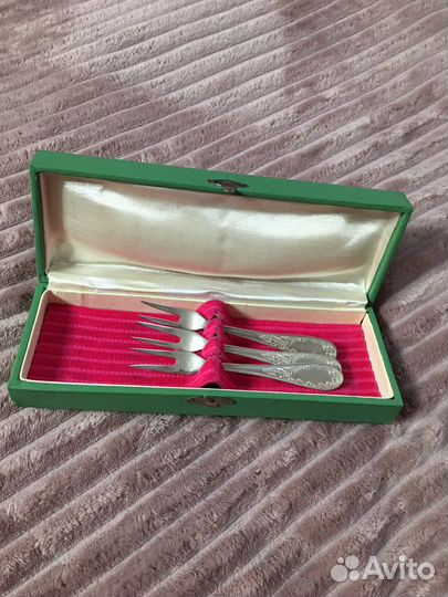 Столовые приборы мельхиор, серебро, времен СССР