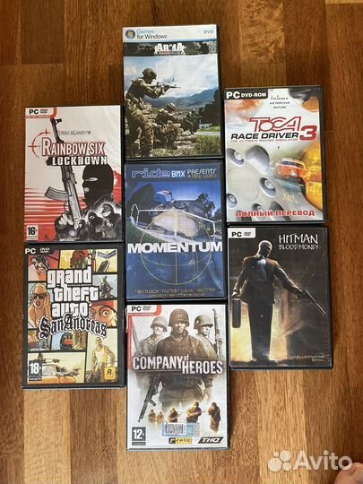 DVD диски с играми. 7 шт. Комплект