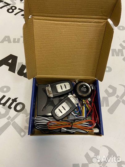 Кнопка старт стоп с автозапуском стиль Toyota