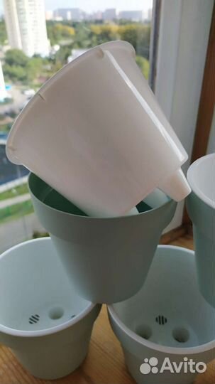 Двойной горшок кашпо